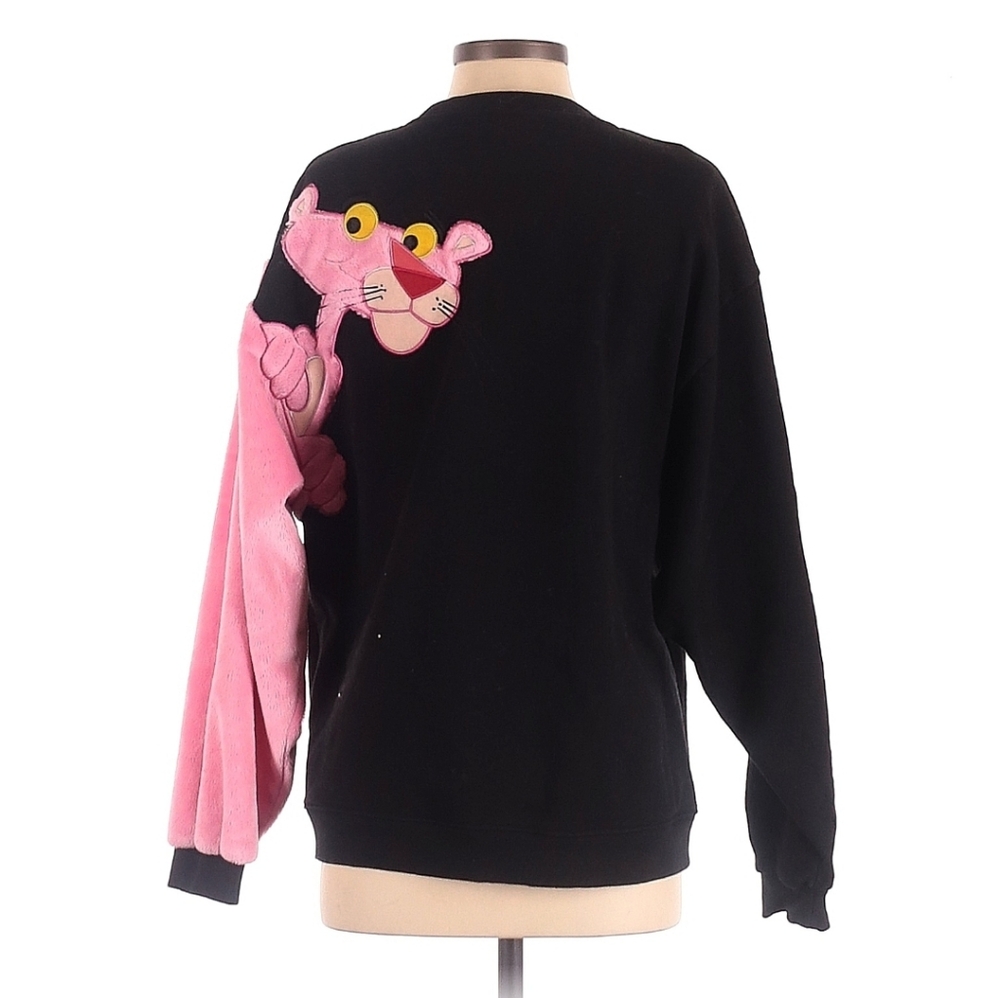 RARE Pink Panther Black Sweatshirt S